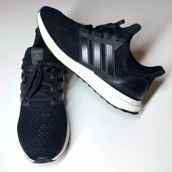 Adidas Men’sUltraBoost DNA Running Shoes Black / White Size- 8.5
